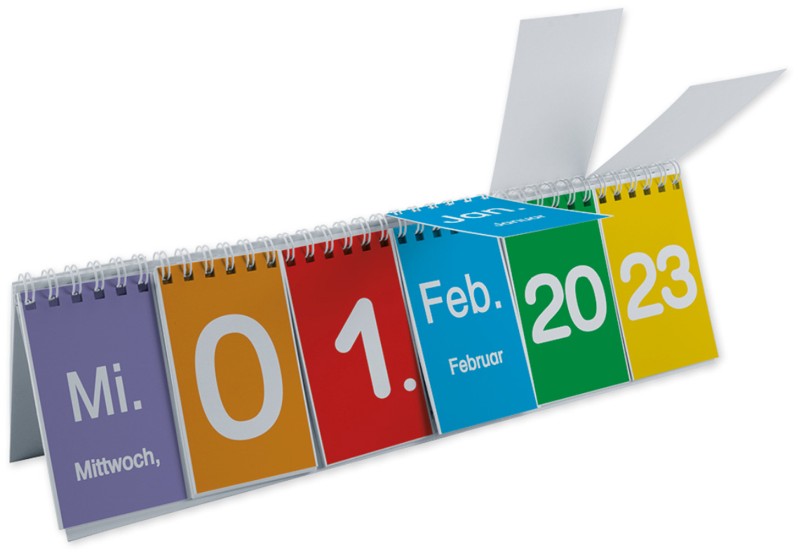Klappkalender-Flipchart