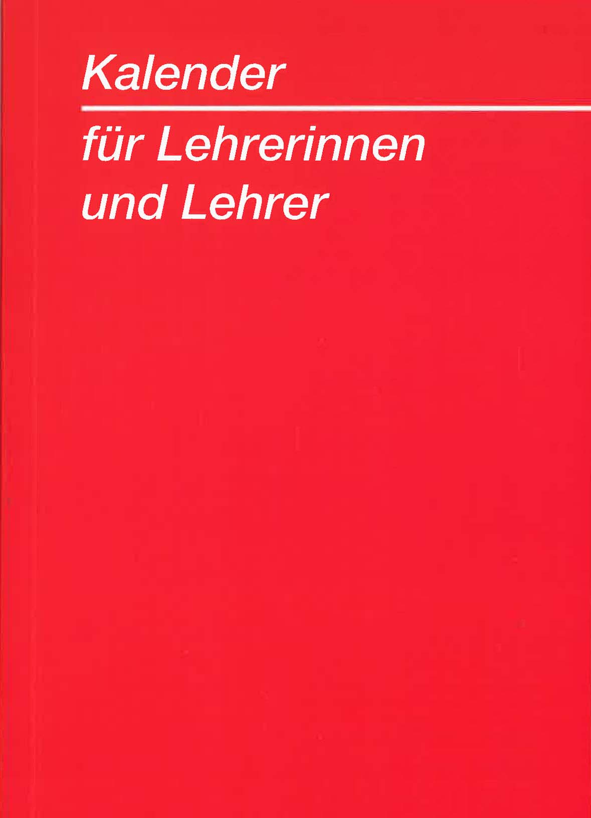 Basic Lehrerkalender