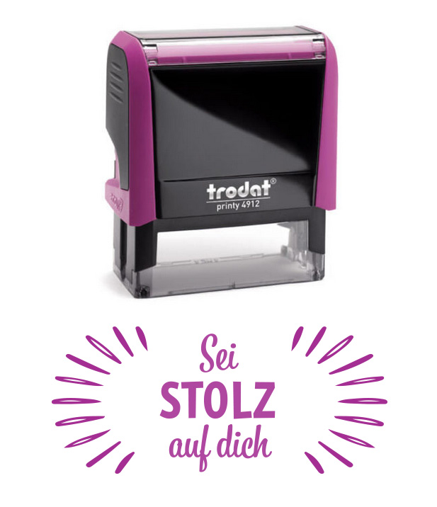 Trodat Printy Stolz auf dich