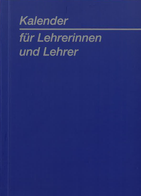 Lehrerkalender Urtyp blau Ausgabe 2026/2027
