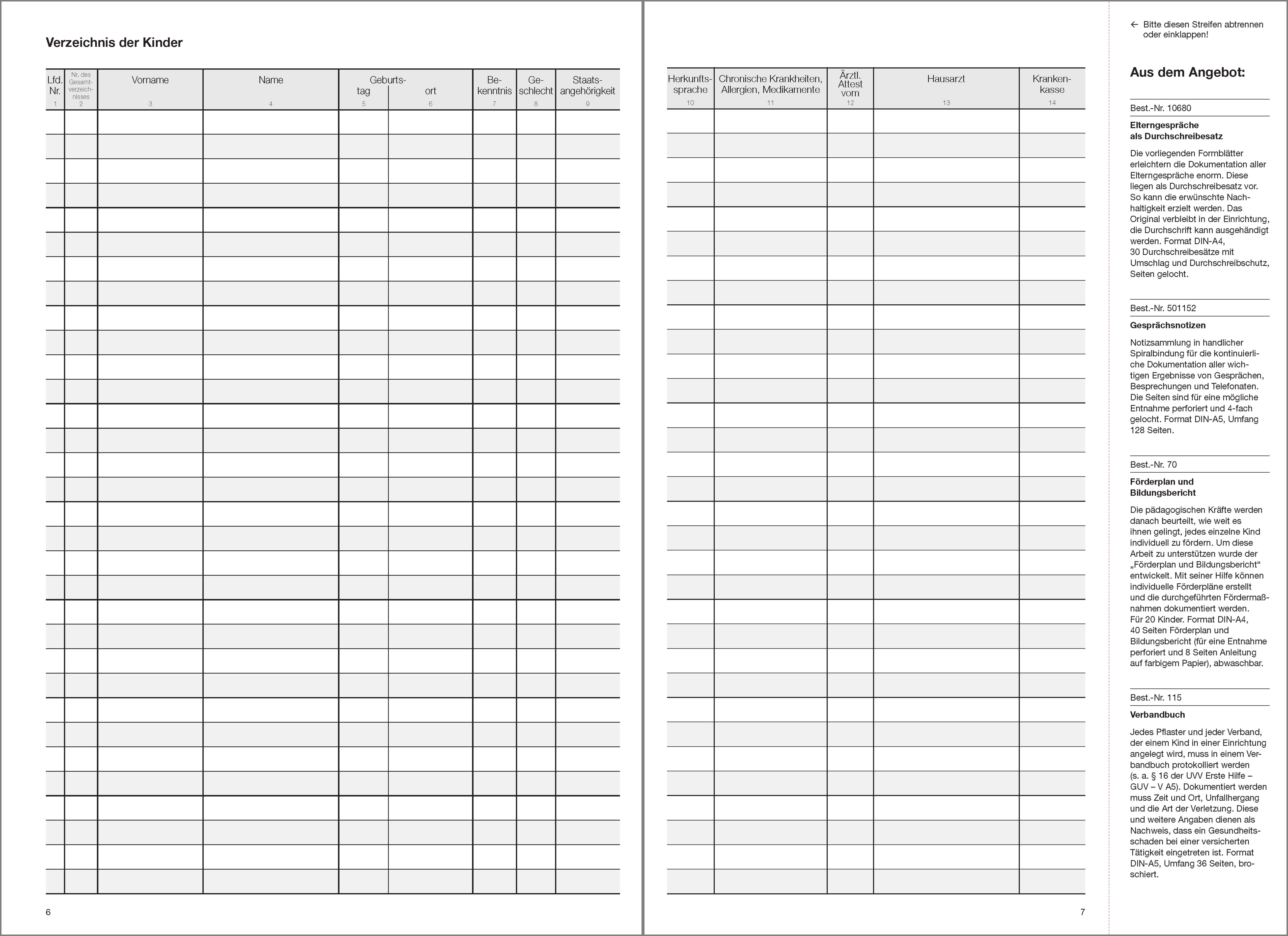 Gruppentagebuch mit Kalendarium Ausgabe 2026/2027