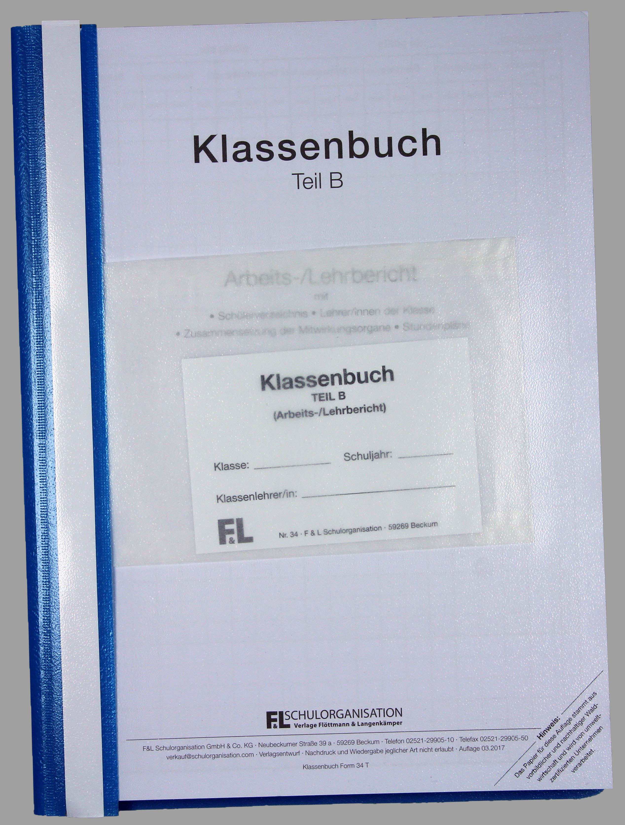 Klassenbuch wochenweise Hauptschule NRW Teil B Inhalt