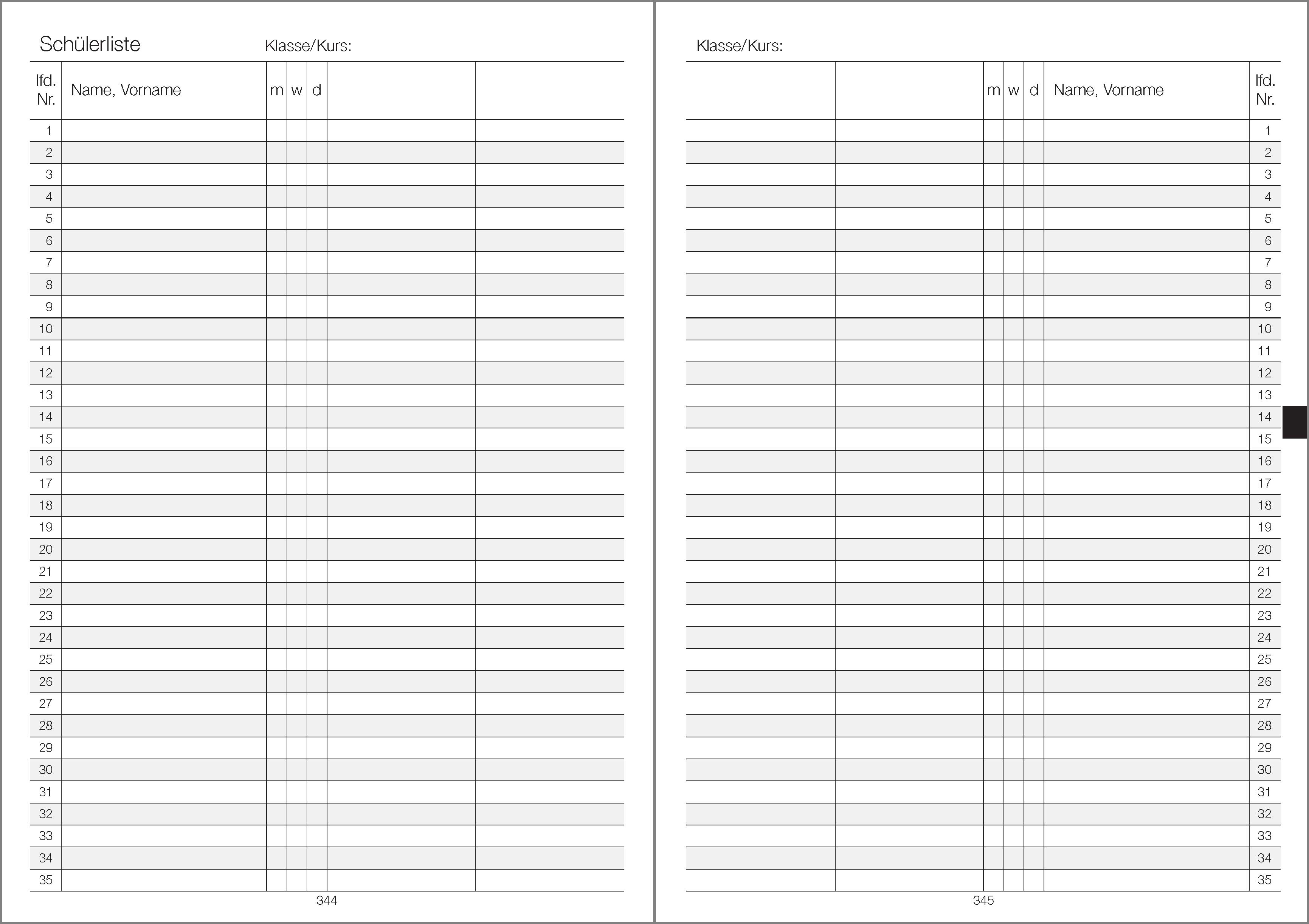 Lehrerkalender Orgabuch  Ausgabe 2026/2027